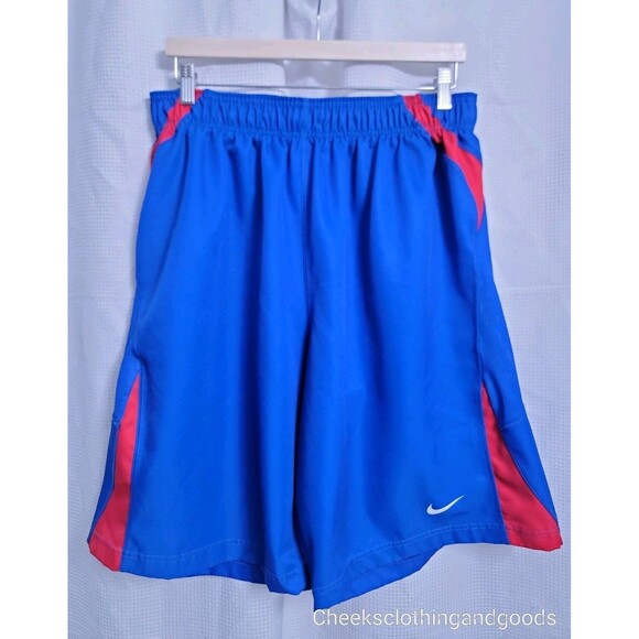 Nike Red/Blue Drawstring Swim Trunks Mens size XL - Picture 1 of 4